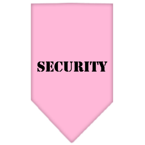 Security Screen Print Bandana Light Pink Large